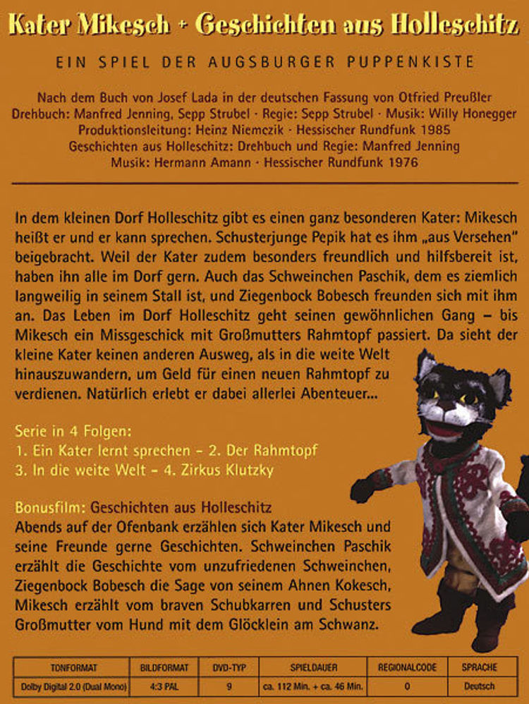 Augsburger Puppenkiste: Kater Mikesch + Geschichten aus Holleschitz Film |  Weltbild.de