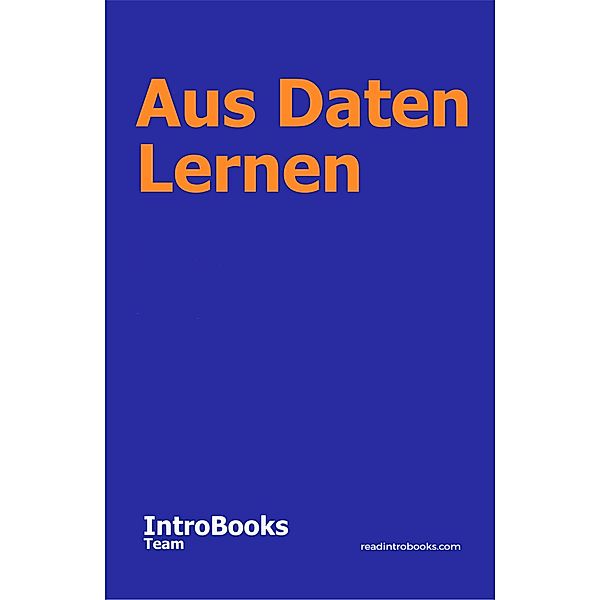 Aus Daten Lernen, IntroBooks Team