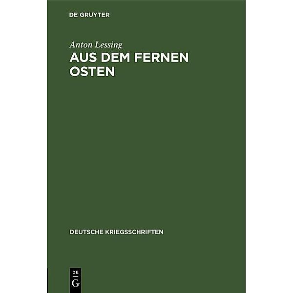 Aus dem fernen Osten, Anton Lessing