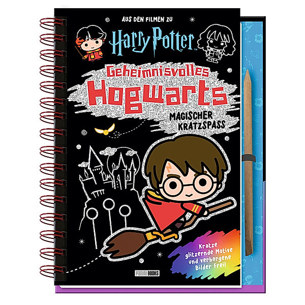 Aus den Filmen zu Harry Potter: Geheimnisvolles Hogwarts: Magischer Kratzspass (mit Kratzstift), Panini