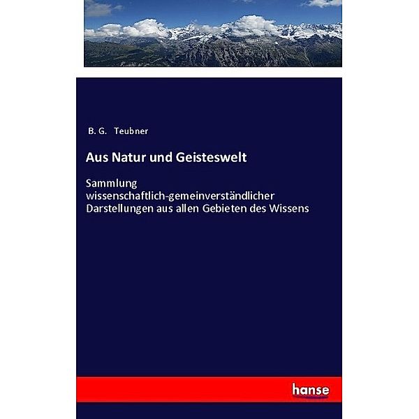 Aus Natur und Geisteswelt, B. G. Teubner