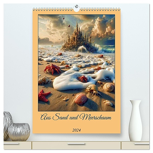 Aus Sand und Meerschaum! (hochwertiger Premium Wandkalender 2024 DIN A2 hoch), Kunstdruck in Hochglanz, Calvendo, Harald Laier