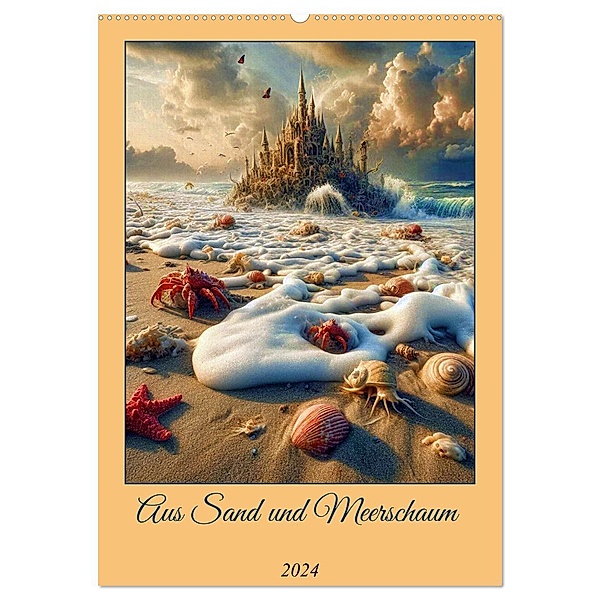 Aus Sand und Meerschaum! (Wandkalender 2024 DIN A2 hoch), CALVENDO Monatskalender, Calvendo, Harald Laier