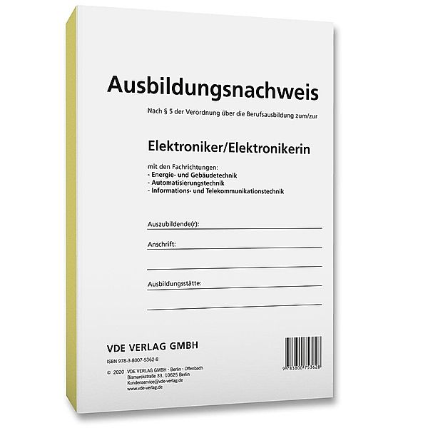 Ausbildungsnachweis Elektroniker/Elektronikerin