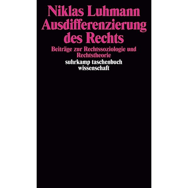 Ausdifferenzierung des Rechts, Niklas Luhmann