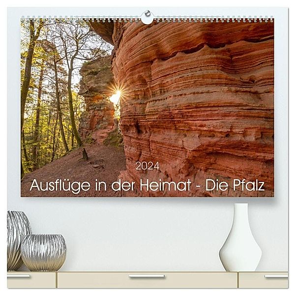 Ausflüge in der Heimat - Die Pfalz (hochwertiger Premium Wandkalender 2024 DIN A2 quer), Kunstdruck in Hochglanz, Patricia Flatow