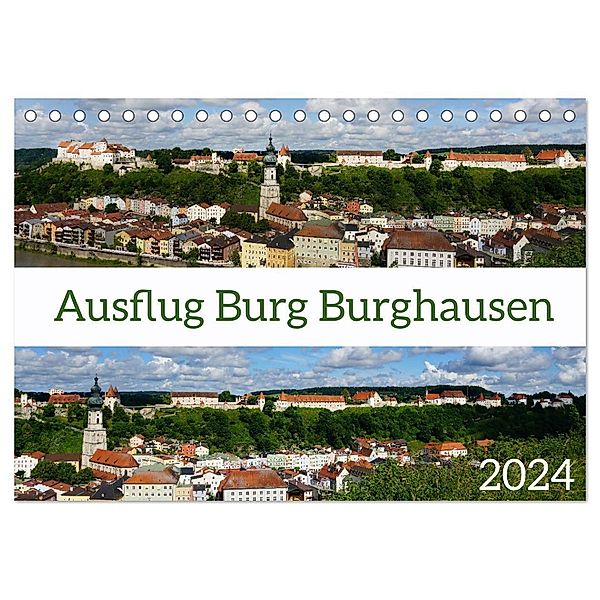 Ausflug Burg Burghausen (Tischkalender 2024 DIN A5 quer), CALVENDO Monatskalender, Sergej Schmidt