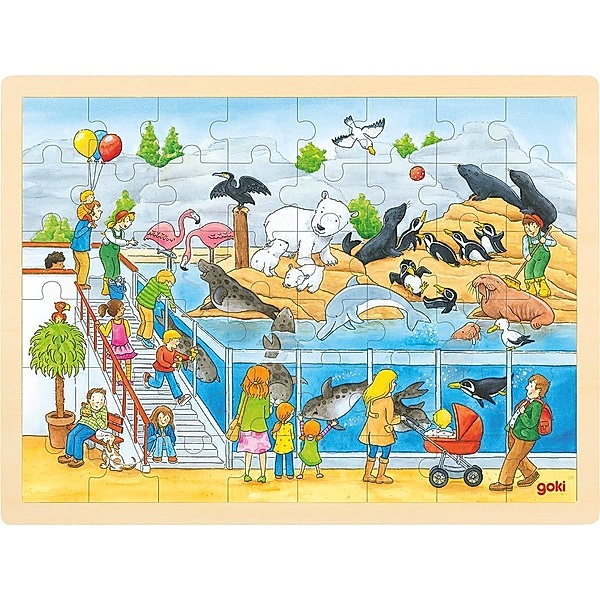 Gollnest & Kiesel Ausflug in den Zoo (Kinderpuzzle), goki