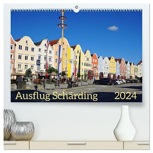 Ausflug Schärding (hochwertiger Premium Wandkalender 2024 DIN A2 quer), Kunstdruck in Hochglanz, Sergej Schmidt
