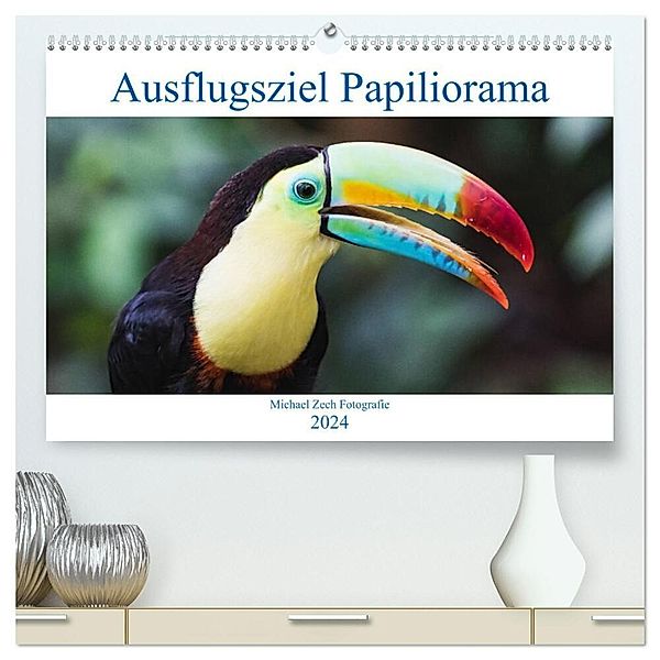 Ausflugsziel Papiliorama (hochwertiger Premium Wandkalender 2024 DIN A2 quer), Kunstdruck in Hochglanz, Michael Zech Fotografie