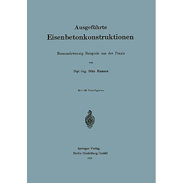 Ausgeführte Eisenbetonkonstruktionen, Otto Hausen