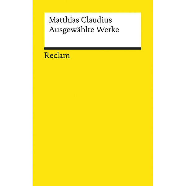 Ausgewählte Werke, Matthias Claudius