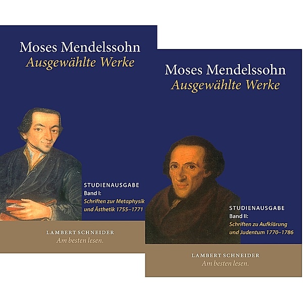 Ausgewählte Werke, Studienausgabe, 2 Bde., Moses Mendelssohn