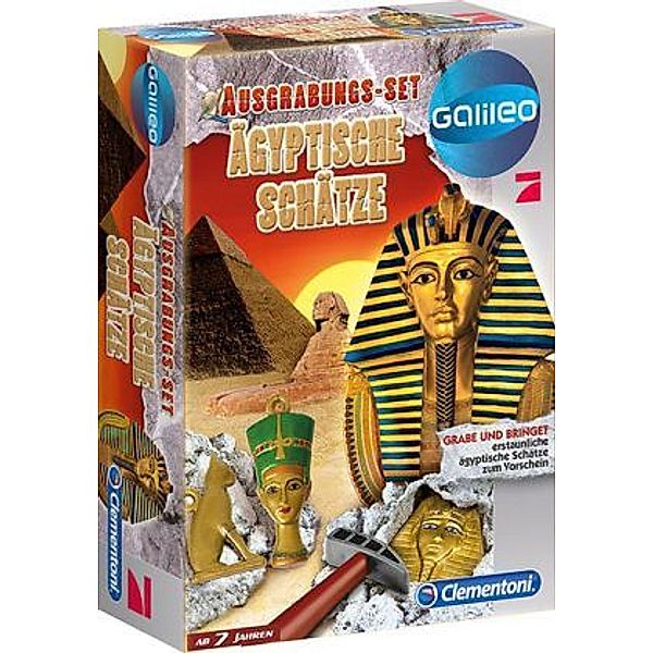 Clementoni Ausgrabungs-Set Ägyptische Schätze (Experimentierkasten)