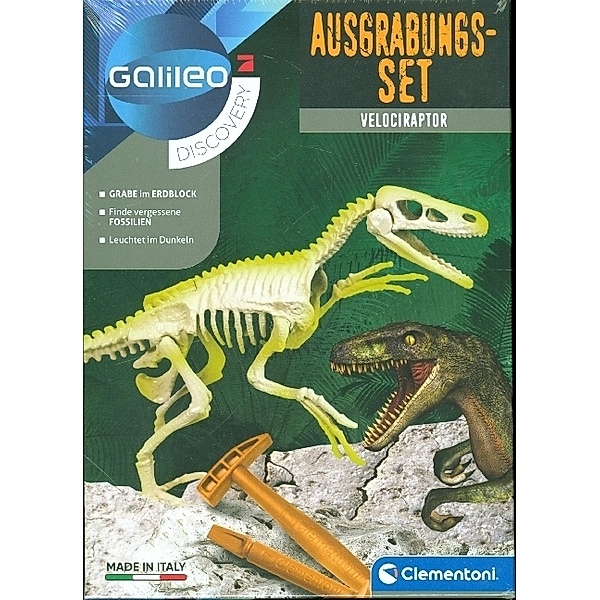 Clementoni Ausgrabungs-Set Velociraptor (Experimentierkasten)