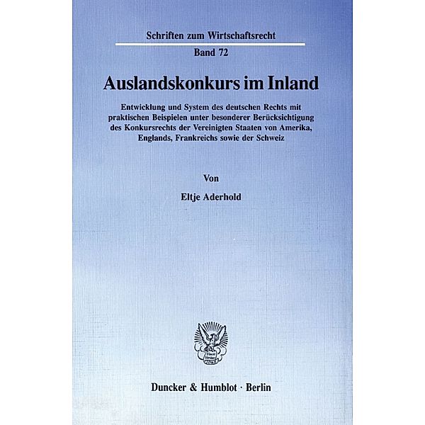 Auslandskonkurs im Inland., Eltje Aderhold