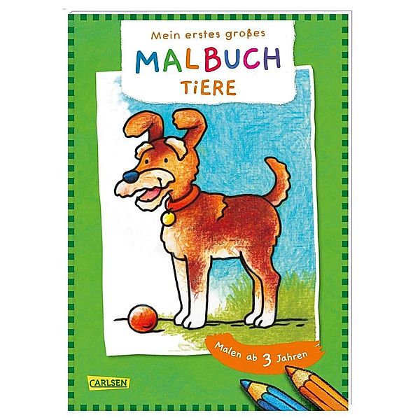 Ausmalbilder für Kita-Kinder: Mein erstes großes Malbuch: Tiere: Malen ab 3 Jahren, Eva Muszynski