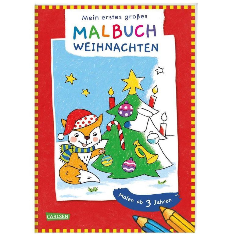 Image of Ausmalbilder Für Kita-Kinder: Mein Erstes Großes Malbuch: Weihnachten, Kartoniert (TB)