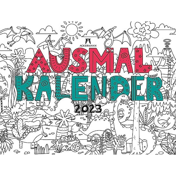 Ausmalkalender im Großformat 2023, Ackermann Kunstverlag