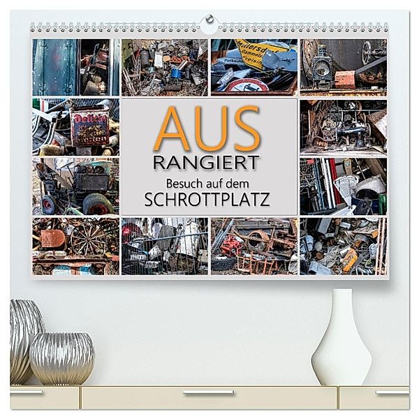 Ausrangiert Besuch auf dem Schrottplatz (hochwertiger Premium Wandkalender 2024 DIN A2 quer), Kunstdruck in Hochglanz, Max Watzinger - traumbild
