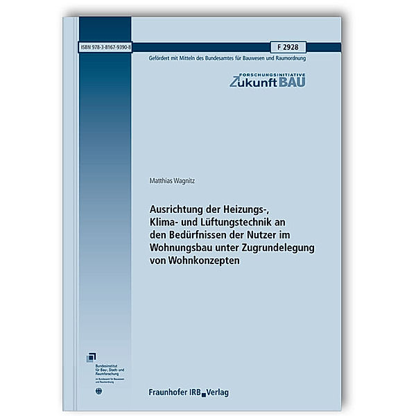 Ausrichtung der Heizungs-, Klima- und Lüftungstechnik an den Bedürfnissen der Nutzer im Wohnungsbau unter Zugrundelegung von Wohnkonzepten. Abschlussbericht, Matthias Wagnitz