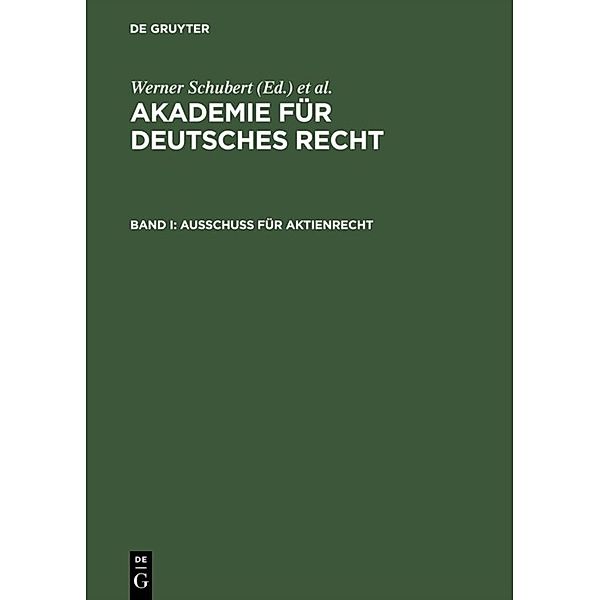 Ausschuß für Aktienrecht