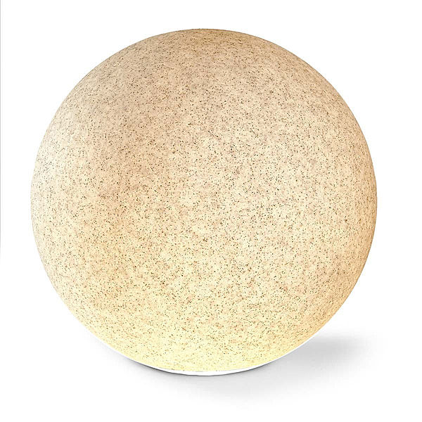Aussenleuchte Shining ball, 50 cm, Kunststoff grau