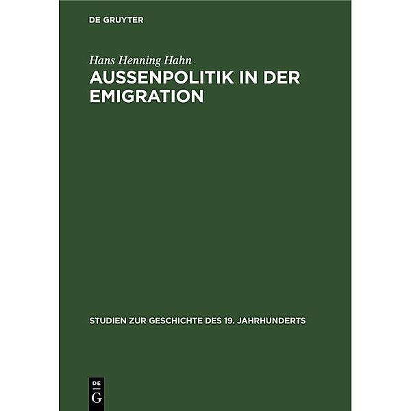 Außenpolitik in der Emigration / Jahrbuch des Dokumentationsarchivs des österreichischen Widerstandes, Hans Henning Hahn