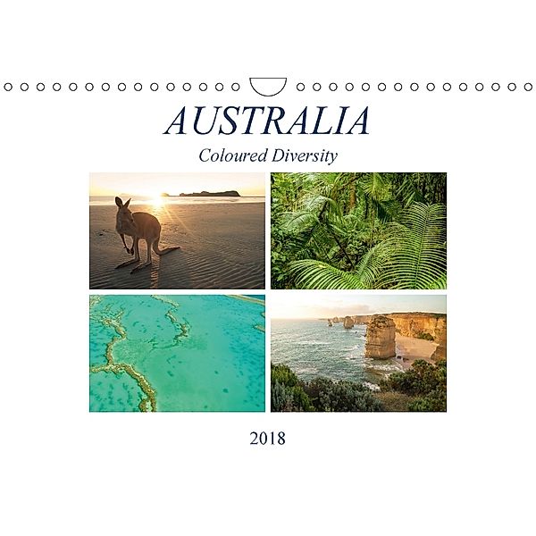 Australia - Coloured Diversity (Wall Calendar 2018 DIN A4 Landscape), Martin Wasilewski