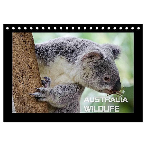 Australia Wildlife (Tischkalender 2024 DIN A5 quer), CALVENDO Monatskalender, Luxscriptura by Wolfgang Schömig