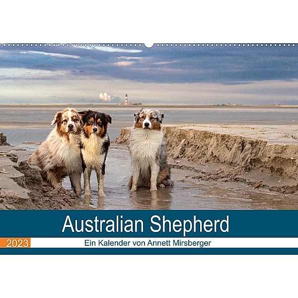 Australian Shepherd 2023 (Wandkalender 2023 DIN A2 quer), Annett Mirsberger