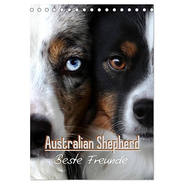 Australian Shepherd - Beste Freunde (Tischkalender 2024 DIN A5 hoch), CALVENDO Monatskalender, Youlia