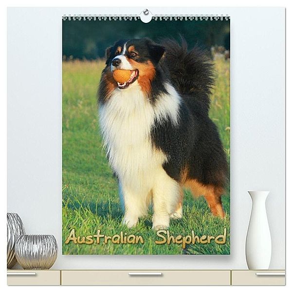 Australian Shepherd (hochwertiger Premium Wandkalender 2024 DIN A2 hoch), Kunstdruck in Hochglanz, Barbara Mielewczyk