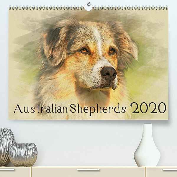 Australian Shepherds 2020(Premium, hochwertiger DIN A2 Wandkalender 2020, Kunstdruck in Hochglanz), Andrea Redecker