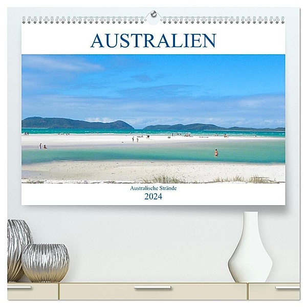 Australien - Australische Strände (hochwertiger Premium Wandkalender 2024 DIN A2 quer), Kunstdruck in Hochglanz, pixs:sell