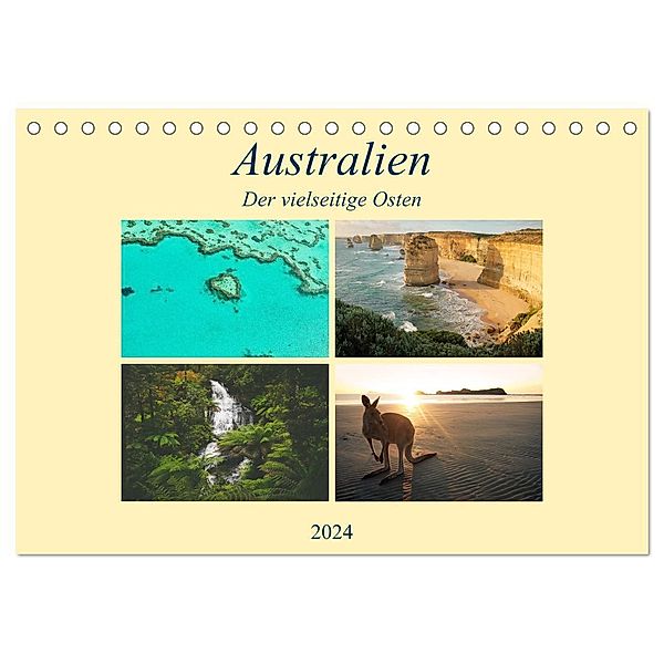 Australien - Der vielseitige Osten (Tischkalender 2024 DIN A5 quer), CALVENDO Monatskalender, Martin Wasilewski