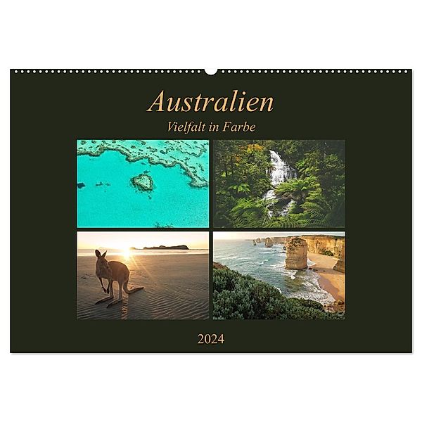 Australien - Farbige Vielfalt (Wandkalender 2024 DIN A2 quer), CALVENDO Monatskalender, Martin Wasilewski