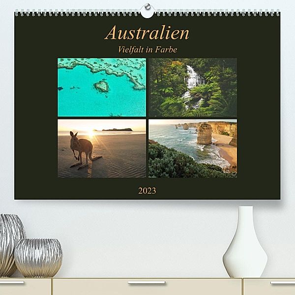 Australien - Farbige VielfaltCH-Version (Premium, hochwertiger DIN A2 Wandkalender 2023, Kunstdruck in Hochglanz), Martin Wasilewski