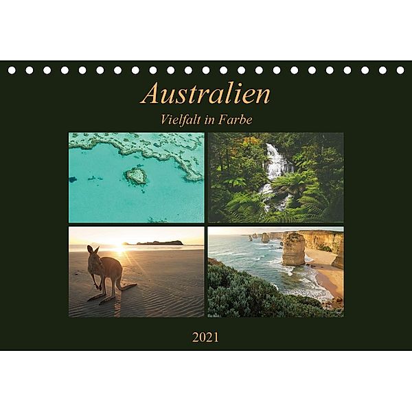 Australien - Farbige VielfaltCH-Version (Tischkalender 2021 DIN A5 quer), Martin Wasilewski