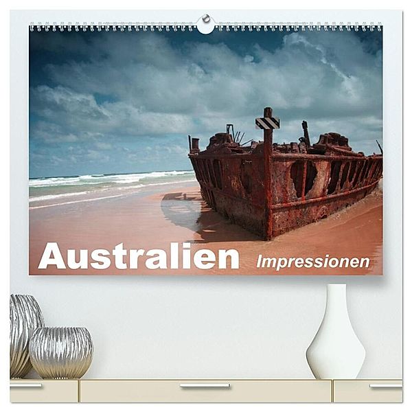Australien - Impressionen (hochwertiger Premium Wandkalender 2024 DIN A2 quer), Kunstdruck in Hochglanz, Elisabeth Stanzer