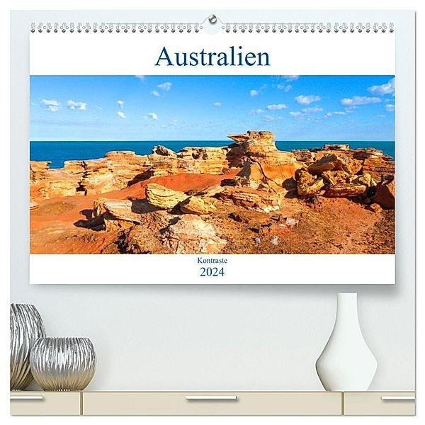 Australien - Kontraste (hochwertiger Premium Wandkalender 2024 DIN A2 quer), Kunstdruck in Hochglanz, pixs:sell