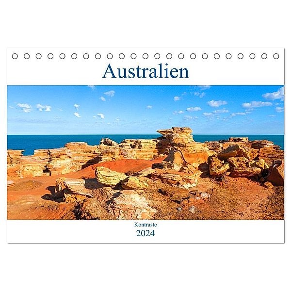 Australien - Kontraste (Tischkalender 2024 DIN A5 quer), CALVENDO Monatskalender, pixs:sell
