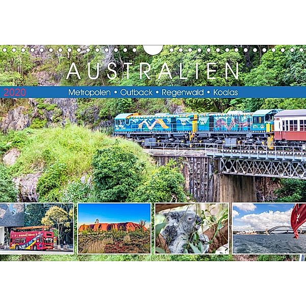 Australien - Metropolen - Outback - Regenwald - Koalas (Wandkalender 2020 DIN A4 quer), Dieter Meyer