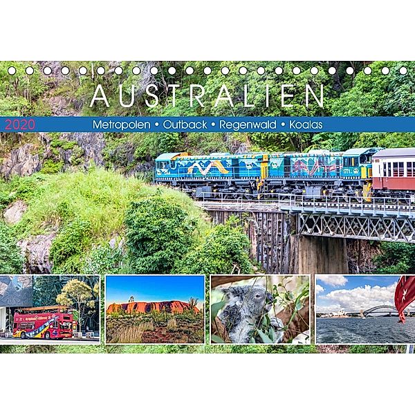 Australien - Metropolen - Outback - Regenwald - Koalas (Tischkalender 2020 DIN A5 quer), Dieter Meyer