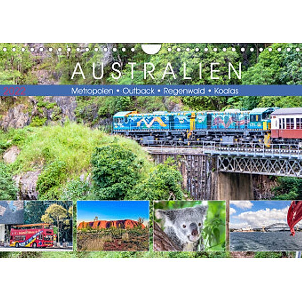 Australien - Metropolen - Outback - Regenwald - Koalas (Wandkalender 2022 DIN A4 quer), Dieter Meyer