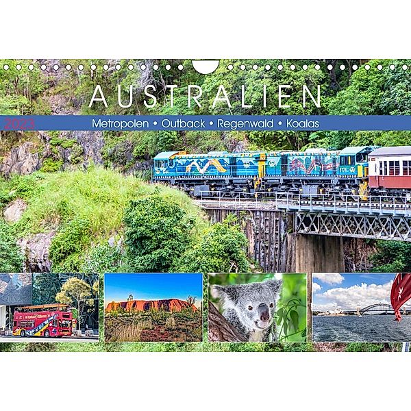 Australien - Metropolen - Outback - Regenwald - Koalas (Wandkalender 2023 DIN A4 quer), Dieter Meyer