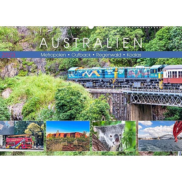 Australien - Metropolen - Outback - Regenwald - Koalas (Wandkalender 2023 DIN A2 quer), Dieter Meyer