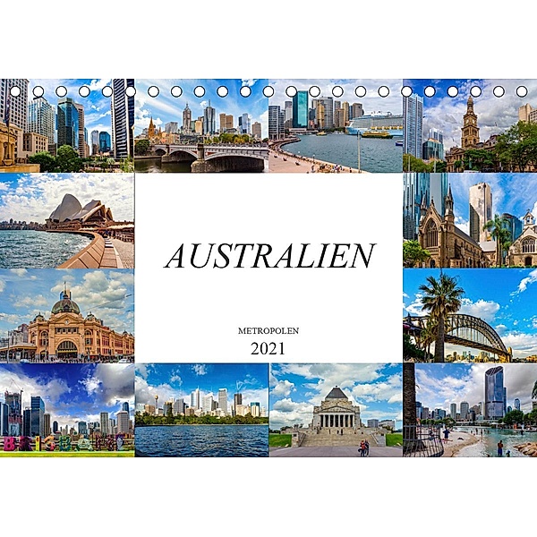 Australien Metropolen (Tischkalender 2021 DIN A5 quer), Dirk Meutzner