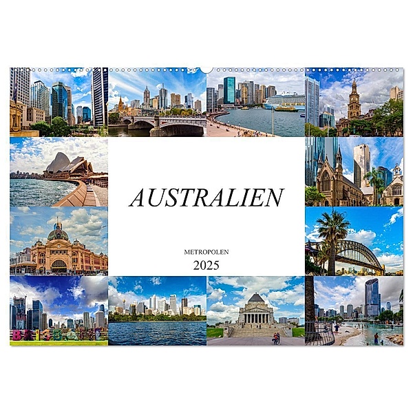 Australien Metropolen (Wandkalender 2025 DIN A2 quer), CALVENDO Monatskalender, Calvendo, Dirk Meutzner