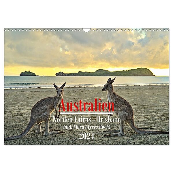 Australien - Norden Cairns-Brisbane (Wandkalender 2024 DIN A3 quer), CALVENDO Monatskalender, Mathias Calabotta